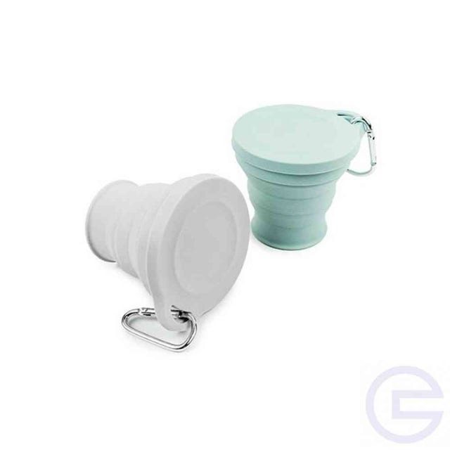 실리콘 폴딩컵 180ml 등산용 접이식 물컵