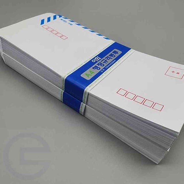 이화 규격봉투 A4 백봉투 무지 100장입